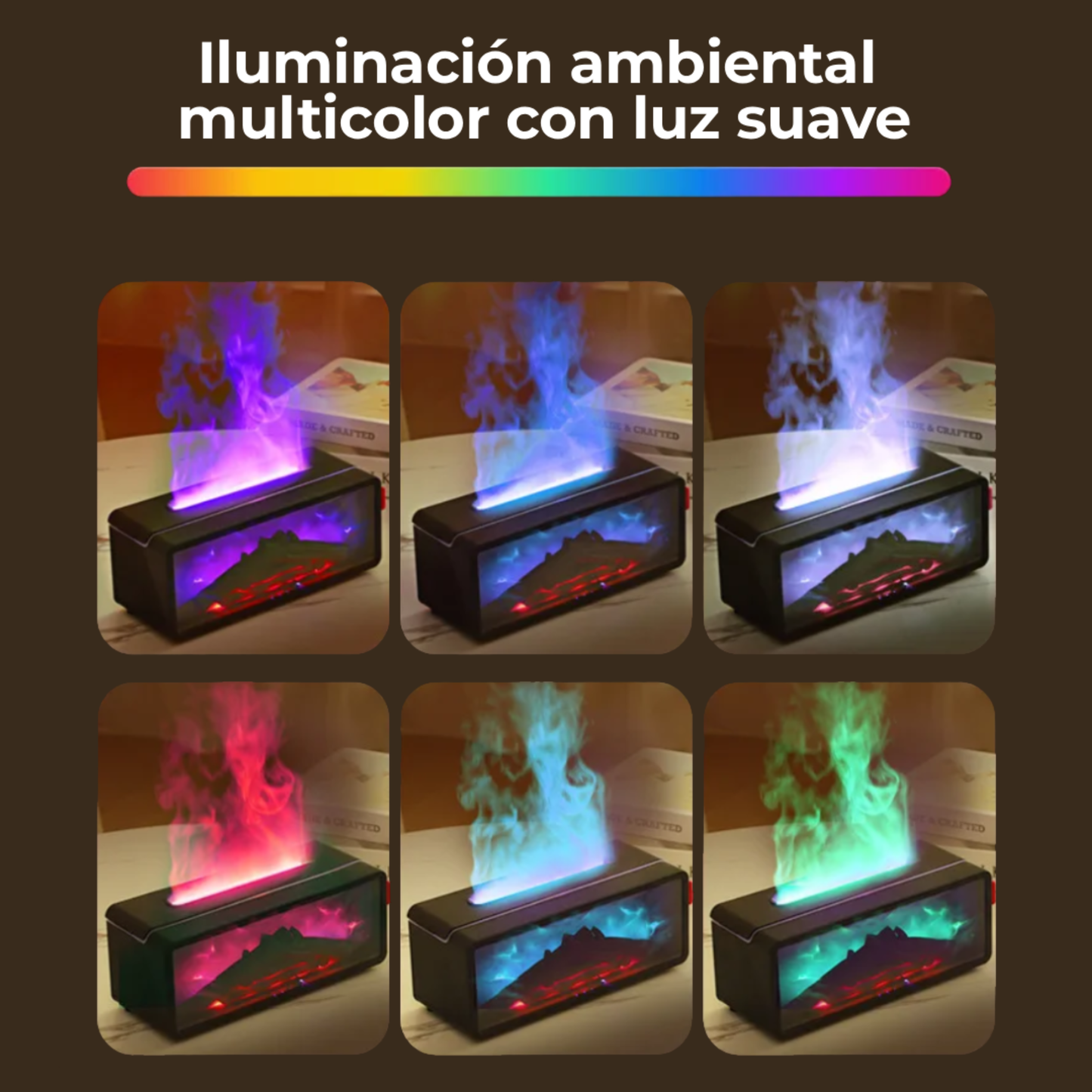 Difusor Ambiental con Llama Cálida